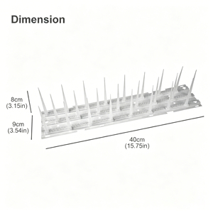 Piques de clôture extensibles en plastique solide <span class=keywords><strong>anti</strong></span>-oiseaux, écologiques et inoffensives pour éloigner les <span class=keywords><strong>pigeons</strong></span> et les ratons laveurs - Product Image 4