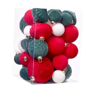 Nouvelle boule de Noël en plastique avec flocons, décorations de Noël à suspendre à l'arbre, ornements, Adornos De Navidad - Product Image 3