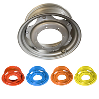 Roues et jantes de tracteur agricole en acier de fabrication chinoise, roues de tracteur agricole W12x24 pouces et moyeu pour pneu 14.9-24