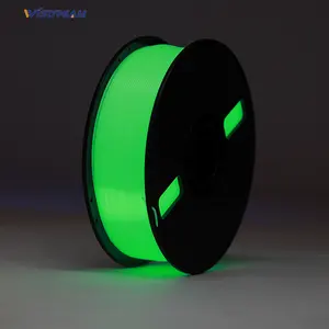 Wisdream-filamento PLA que brilla en la oscuridad, para impresora, cambio de color bajo luz UV