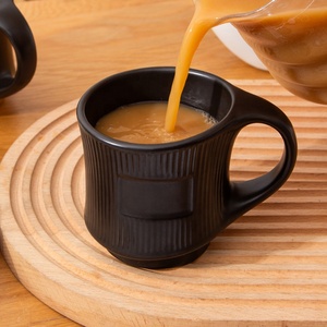 <span class=keywords><strong>Fournisseur</strong></span> de tasse à café en céramique noire mate nordique mignon cadeau tasse de luxe personnalisée avec logo - Product Image 6