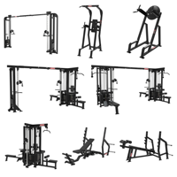 Rack de musculation multifonctionnel PK Multi-Smith pour la maison et les salles de sport commerciales – Machine Smith polyvalente pour exercices de fitness des jambes et musculation