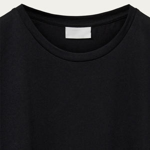 Camiseta de manga corta sólida básica personalizada para hombre, de corte regular, informal, 100% algodón, 220 gramos, cuello tejido de alta calidad - Product Image 6