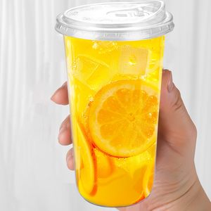 Vaso de plástico para aperitivos de pollo frito todo en uno con logotipo personalizado con bandeja, vaso para comida y bebida de fruta con pajita, vaso de plástico Pp - Product Image 4