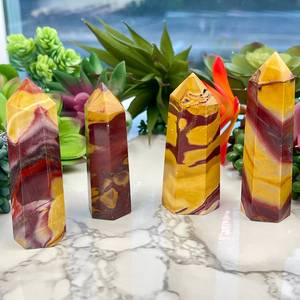 หินคริสตัลธรรมชาติทรงหอก หินมูคาอิท แจสเปอร์ ควอตซ์ สำหรับงานฝีมือและตกแต่งบ้าน ขายส่ง - Product Image 3