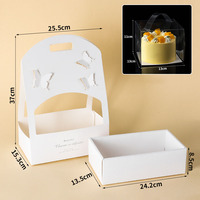 IMEE luxe fantaisie fleur et gâteau fourre-tout gâteau papier panier papillon fleur emballage cadeau sac boîte pour la saint-valentin