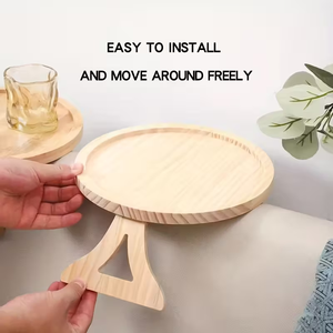 Tablette de canapé pivotante à clipser avec porte-gobelet, <span class=keywords><strong>table</strong></span> d'appoint pliable et pivotante pour fauteuil inclinable et fauteuil, <span class=keywords><strong>plateau</strong></span> de canapé - Product Image 2