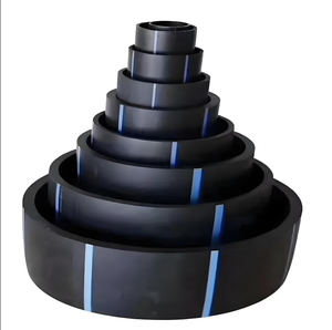 Thân thiện với môi trường không độc hại chống ăn mòn <span class=keywords><strong>HDPE</strong></span> cung cấp nước Đen 120mm cuộn ống tưới tiêu nông nghiệp ISO tiêu chuẩn 6m chiều dài - Product Image 5