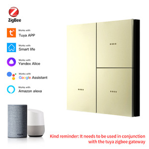 Interruptor de Pared Inteligente Tuya Zigbee de 1 Vía y 10A, Diseño Metálico Minimalista, Compatible con Alexa, Google Assistant, Yandex Alice - Product Image 3