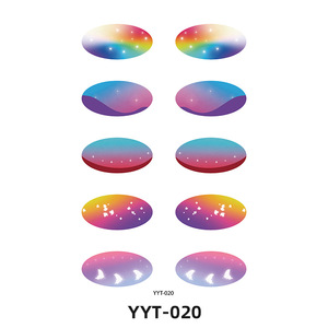 Aangepaste <span class=keywords><strong>3D</strong></span> oogschaduw tijdelijke tattoo sticker modieuze zweetbestendige oogschaduw tattoo stickers voor dames gezichtsmake-up - Product Image 2