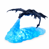 Lampe Dragon Fantastique Rechargeable USB, Veilleuse d'Ambiance, Figurine PLA, Ornement pour la Maison et le Bureau, pour Collectionneurs