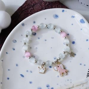 2023ขายส่งเกาหลีออกแบบสร้อยข้อมือลูกปัดสร้อยข้อมือมุกมหาสมุทรดอกไม้ Sty สัตว์น่ารักสร้อยข้อมือสำหรับผู้หญิงเครื่องประดับ - Product Image 4