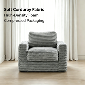Sofá Individual Moderno Personalizado de Fábrica, Cuadrado, de Espuma de Alta Densidad, para Sala de Estar, Dormitorio y Apartamento - Product Image 2