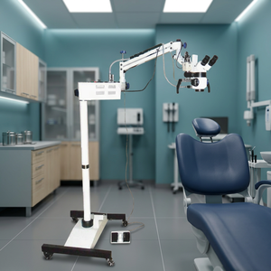 Microscope chirurgical dentaire à 5 niveaux de grossissement avec tête inclinable binoculaire 0-180 °   Zoom continu inclinable pour dentistes… - Product Image 6