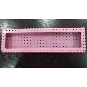 Plaque de cuisson en acier au carbone, forme irrégulière, perforée, rose, pour la cuisson - Product Image 2