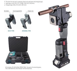 Zupper, la más nueva prensa axial automática para presionar productos cerámicos, herramienta de prensado de tuberías axiales hidráulicas con batería Mini - Product Image 6