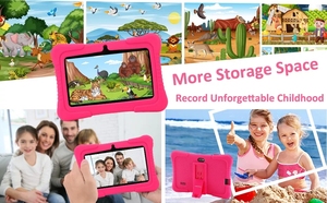 <span class=keywords><strong>Tablette</strong></span> Android pour Enfants de 7 Pouces et 32 Go, PC Tactile WiFi Éducatif pour Tout-Petits, Écran IPS 1024x600 avec Étui en Silicone - Product Image 6