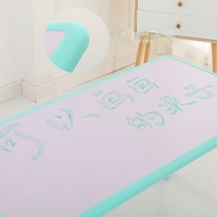 Table de jeu multifonctionnelle en bois faite à la main pour enfants de maternelle, réglable en hauteur, avec chaise intégrée pour l'apprentissage et le dessin