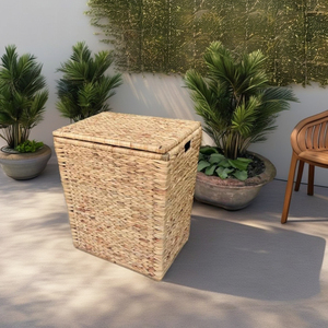 Eco-friendly Natural Rattan <b>Storage</b> <b>Basket</b> - <b>Rectangular</b> Rustic Design for Laundry. - Product Image 6