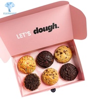 Proveedor de Confianza, Precio Razonable, Venta al por Mayor, Caja de Cartón Personalizada con Logotipo Impreso, Caja de Papel Rosa para Galletas y Pasteles de Navidad