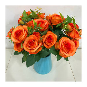 Rosa Artificial <span class=keywords><strong>Sophie</strong></span> de 10 Cabezas, Precio Competitivo, Buena Calidad, para Bodas - Product Image 3