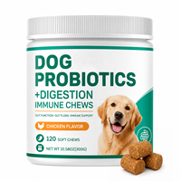 Probiotiques pour chiens OEM : Friandises à mâcher pour la digestion et l'immunité avec papaye, prébiotique, inuline, enzyme et poudre de citrouille – Complément pour la flore intestinale