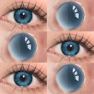EYESHARE Lentilles de contact colorées Crazy Lens pour cosplay, lentilles rouges pour Halloween, lentilles souples, lentilles <span class=keywords><strong>Sharingan</strong></span> - Product Image 2