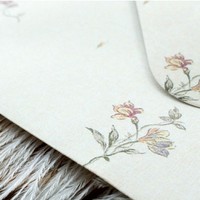 160x110mm Lettre Rétro Élégant Confession Pastorale Européenne Fleur Carte De Voeux Anniversaire Cadeau Boîte Déco Papeterie Enveloppe