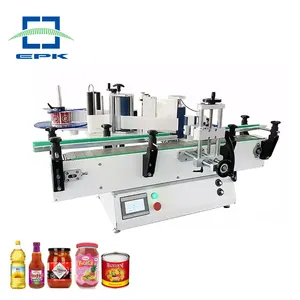 Epack Automatic Factory Round bottles Beer Paint Aluminium Tin Cans Desktop Labeling Machine