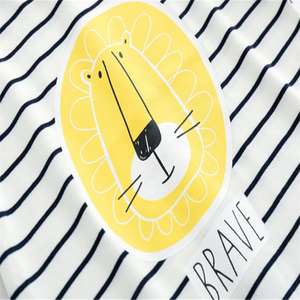 Tienda en Línea de Ropa para Niños de 3 Años, Camiseta Blanca con Rayas para Niño, de Fábrica China - Product Image 5