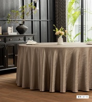 Nappe de luxe pour hôtel, tissu polyester, résistant aux taches, infroissable, linge de table pour restaurant, banquet, mariage