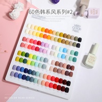 Vernis à Ongles Gel Semi-Permanent 15 ML, 60 Couleurs, pour Manucure Soak Off sous Lampe LED UV