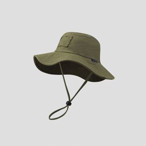 Manufacturer Custom Spring Summer <b>Large</b> Brim Sun Protection Climbing <b>Hat</b> Windproof Rope <b>Bucket</b> <b>Hat</b> Fisherman Surf <b>Hat</b> - Product Image 6