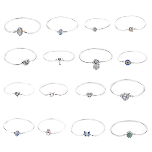 Pulsera de Plata de Ley 925 Original de Lujo con Incrustaciones de Circonita para Damas y Niños, Regalo para Fiestas - Product Image 4