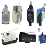 Micro-interrupteurs électriques basiques à bornes à vis, contact argenté, réinitialisation 1NO 1NC, micro-interrupteur avec levier à rouleau court