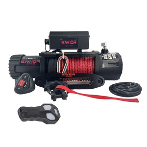 4 x4 משאית ניידת מנוע <span class=keywords><strong>winch</strong></span> 12000Lbs 12/24 חשמלי שדה עמיד לחילוץ פלדה חבל שליטה מרחוק 1200w 10 מ' - Product Image 2