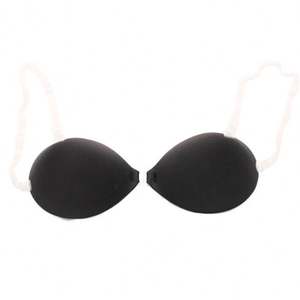 Soutien-gorge push-up mince sans armatures en silicone sans bretelles avec logo personnalisé - Product Image 4