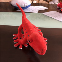 Peluche mignonne de lézard roux à pois, mini gecko en peluche, cadeau pour enfants, décoration de la maison