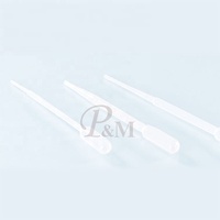 P & M 0.5ml 1ml 2ml 5ml 10ml Gradué Médical Plastique Jetable Stérile Compte-gouttes Transfert Micro Pasteur Pipette 3ml