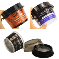 Pot à yaourt en plastique PP transparent de 200 grammes (7 oz) avec logo personnalisé, impression IML, conteneur pour gelato, pudding, gelée avec couvercles