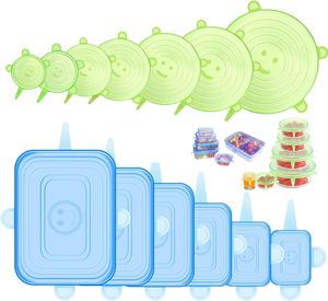 Reusable Expandable Grade Silicone Cover Lid for Keeping Food Fresh - Product Image 1