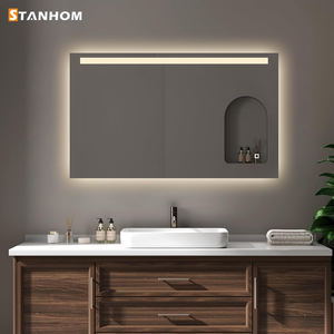 STANHOM Tow Way Wall Hanging Anti Fog Shave Baño Smart Silver Mirror Glass con luz LED - Product Image 5