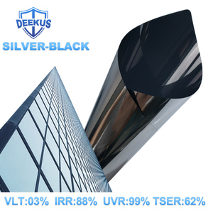 <span class=keywords><strong>Film</strong></span> de fenêtre de confidentialité à effet miroir unidirectionnel, couleur argent-noir, changeant de couleur, PET UV92%, <span class=keywords><strong>avec</strong></span> protection occultante - Product Image 2