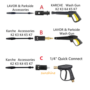 Adaptateur de nettoyeur haute pression SS pour Karche série K entre <span class=keywords><strong>pistolet</strong></span> de lavage <span class=keywords><strong>Lavor</strong></span> Parkside et connecteur de convertisseur d'accessoires de nettoyage - Product Image 6