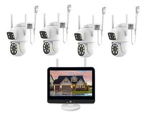 2CH 4CH extérieur PTZ Smart <span class=keywords><strong>IP</strong></span> CCTV sécurité système de caméra à double objectif Eseecloud APP 4K 8MP sans fil WIFI NVR KIT avec moniteur - Product Image 2