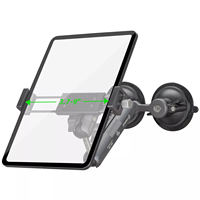 Support de tablette FANAUE en alliage d'aluminium léger et flexible, rotatif à 360 degrés, avec ventouse, compatible avec les iPad