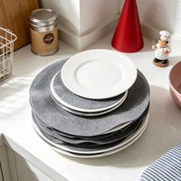 Lot de 9 protège-tables ronds en feutre antidérapants pour la protection des comptoirs de cuisine