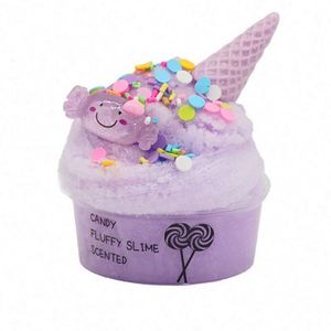 2020 Hot Sale Ice Cream Colorful Magic Changing Fluffy Silk <b>Slime</b> - Product Image 5