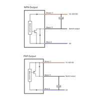 Capteurs d'imprimante 3D inductifs M5 Portée de 1,5 mm 2000 Hz Capteur de proximité capacitif NPN