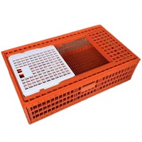 Caisse de transport robuste pour poulets, panier à volailles empilable, cage de manutention durable pour l'élevage avicole